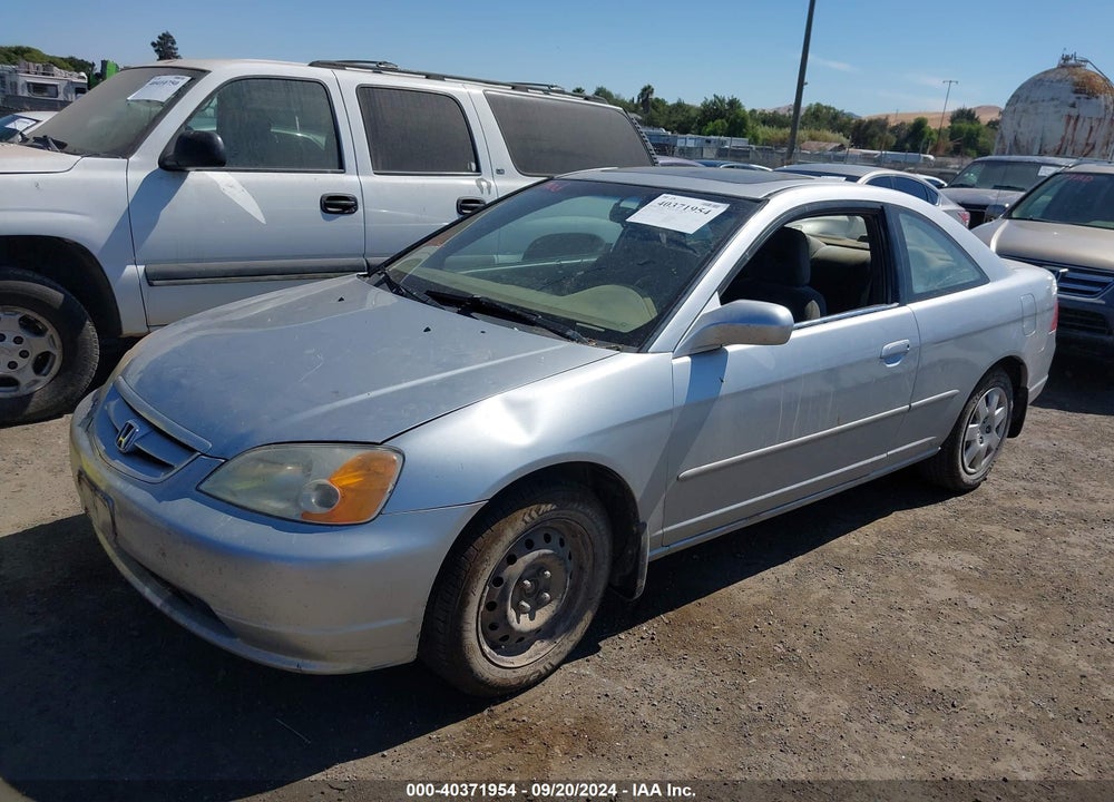 2002 HONDA CIVIC EX VIN: 1HGEM21012L041907