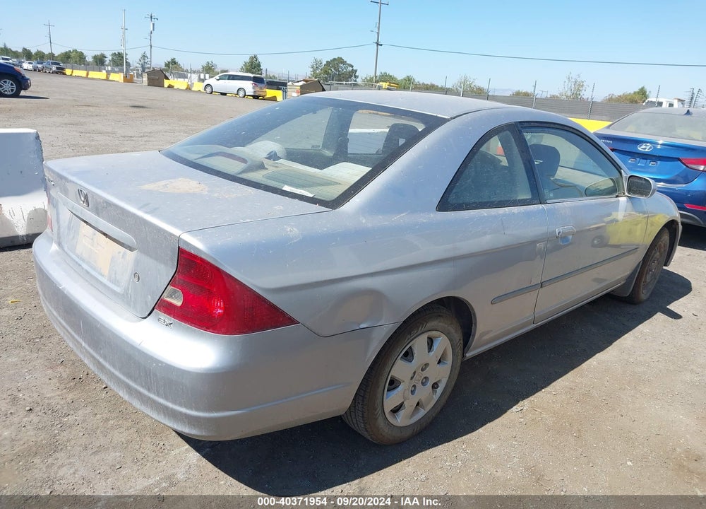 2002 HONDA CIVIC EX VIN: 1HGEM21012L041907