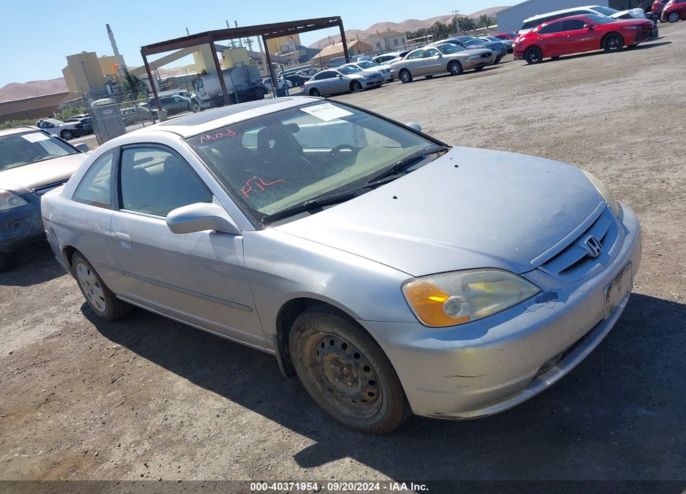 2002 HONDA CIVIC EX VIN: 1HGEM21012L041907