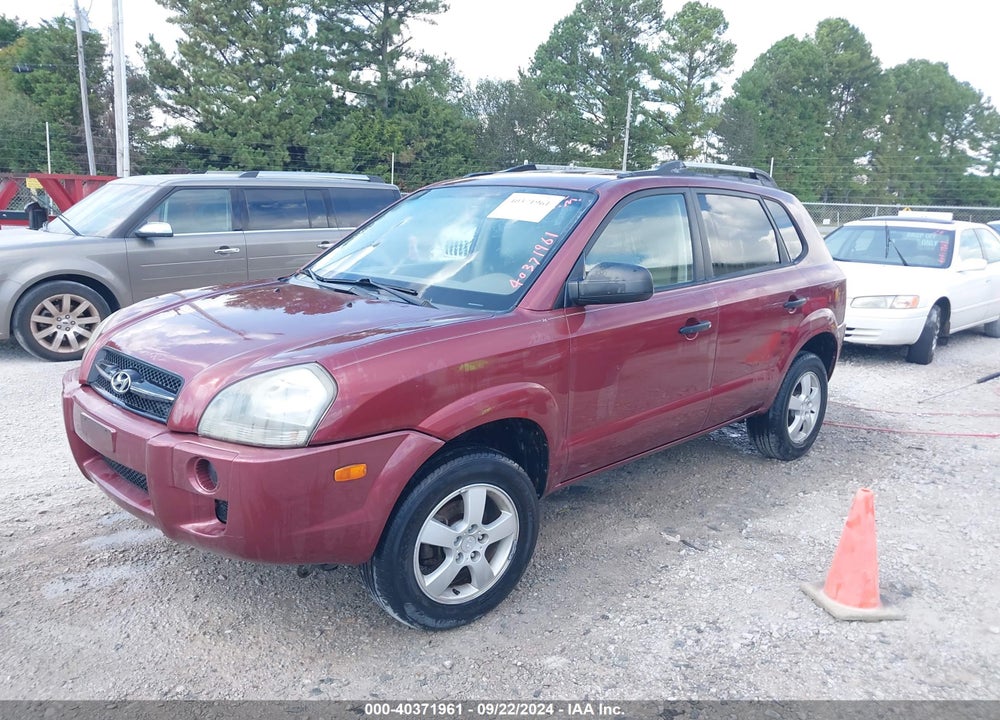 2008 HYUNDAI TUCSON GLS VIN: KM8JM12B88U711345