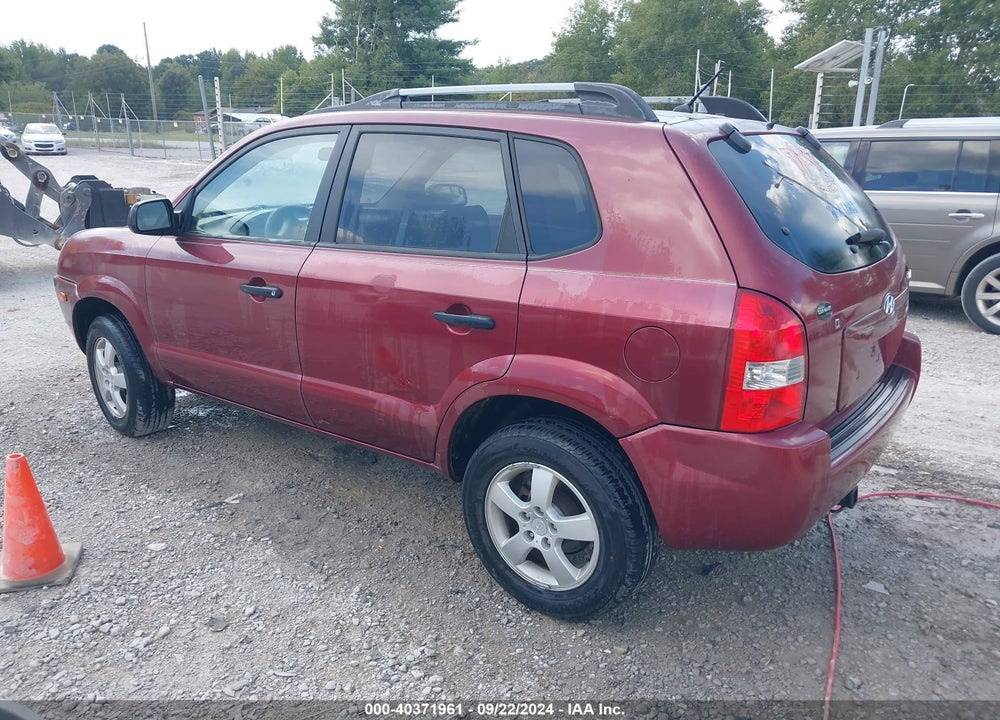 2008 HYUNDAI TUCSON GLS VIN: KM8JM12B88U711345