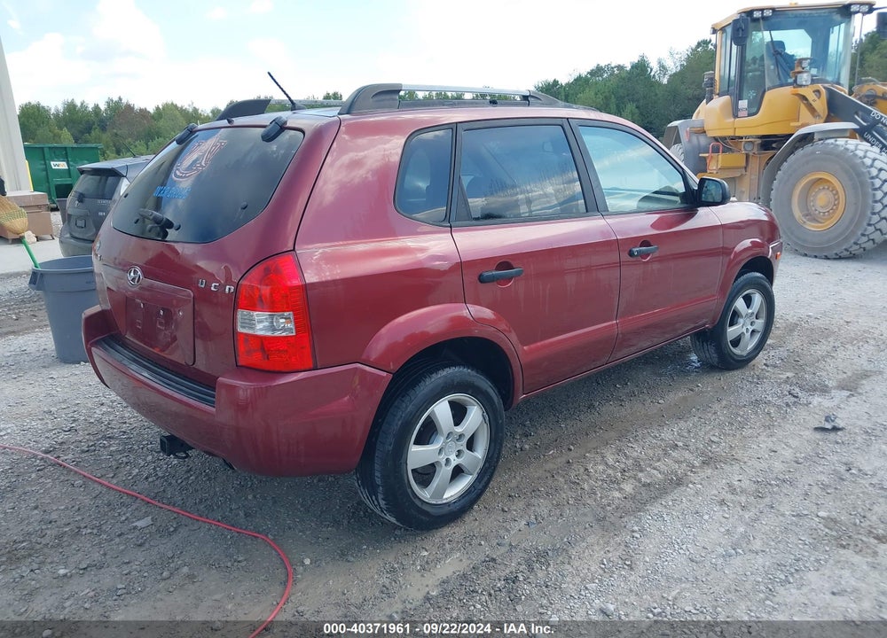 2008 HYUNDAI TUCSON GLS VIN: KM8JM12B88U711345