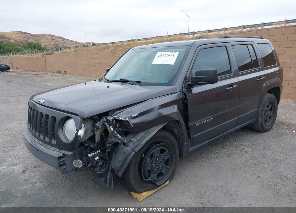 2017 JEEP PATRIOT SPORT FWD VIN: 1C4NJPBBXHD120807