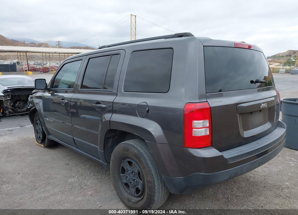 2017 JEEP PATRIOT SPORT FWD VIN: 1C4NJPBBXHD120807