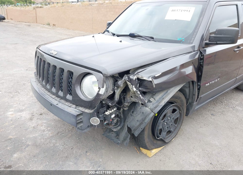 2017 JEEP PATRIOT SPORT FWD VIN: 1C4NJPBBXHD120807