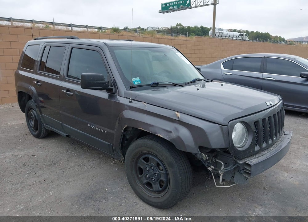 2017 JEEP PATRIOT SPORT FWD VIN: 1C4NJPBBXHD120807