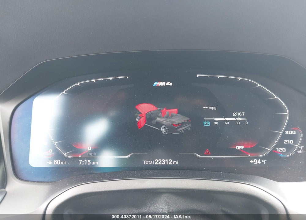 2023 BMW M4 COMPETITION XDRIVE VIN: WBS33BA08PCL75084