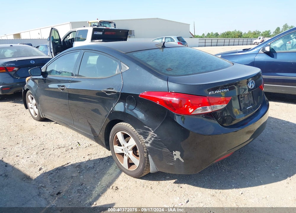 2013 HYUNDAI ELANTRA GLS VIN: 5NPDH4AE9DH287018