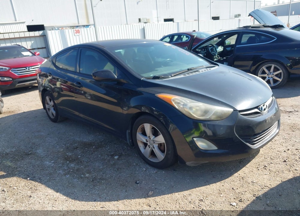 2013 HYUNDAI ELANTRA GLS VIN: 5NPDH4AE9DH287018