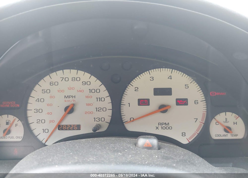 1998 SATURN SC2 VIN: 1G8ZG1270WZ279287