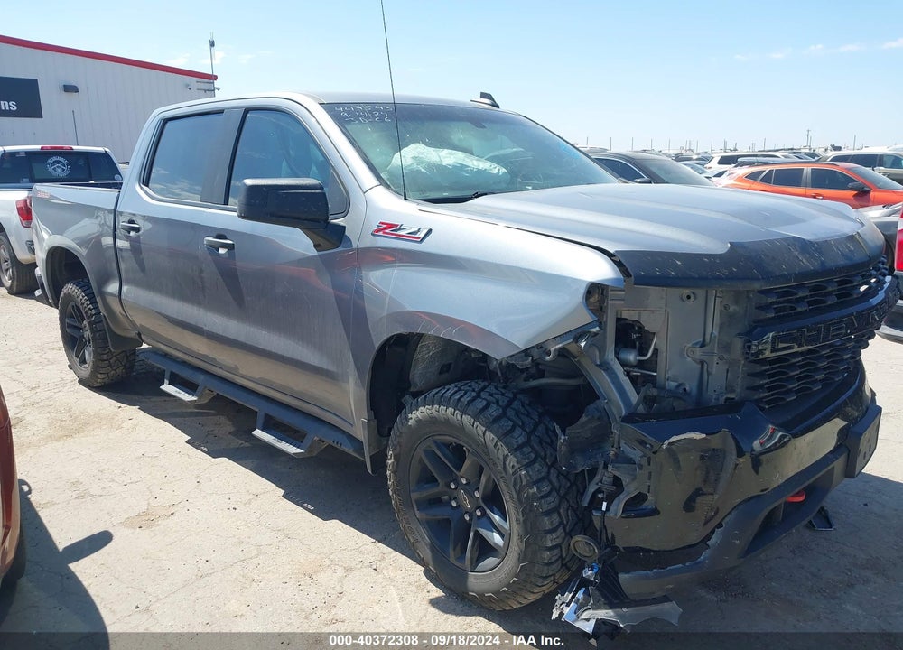 2021 CHEVROLET SILVERADO 1500 4WD SHORT BED CUSTOM TRAIL BOSS VIN: 1GCPYCEF4MZ305654