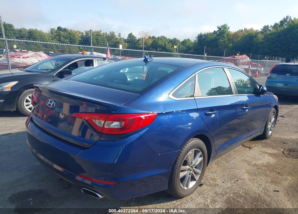 2016 HYUNDAI SONATA SE VIN: 5NPE24AF9GH336186