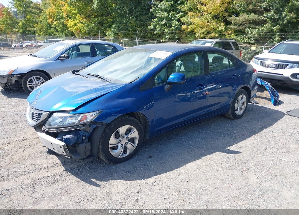 2013 HONDA CIVIC LX VIN: 2HGFB2F58DH566476