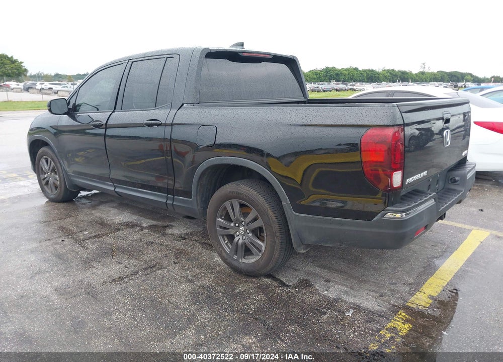 2019 HONDA RIDGELINE SPORT VIN: 5FPYK3F10KB001837