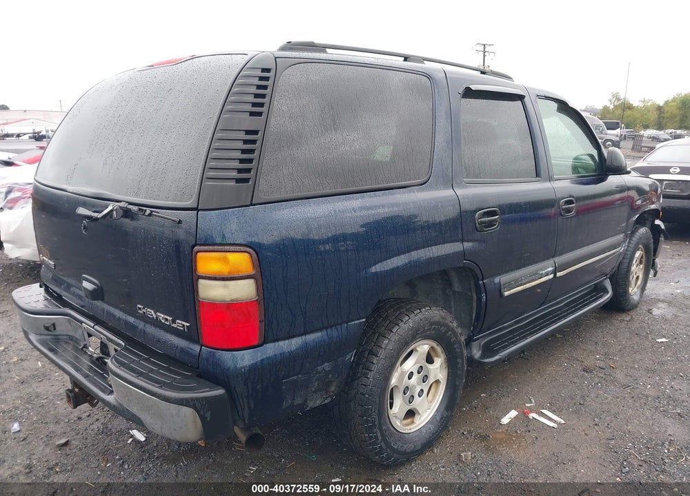 2004 CHEVROLET TAHOE LS VIN: 1GNEK13T04R186059
