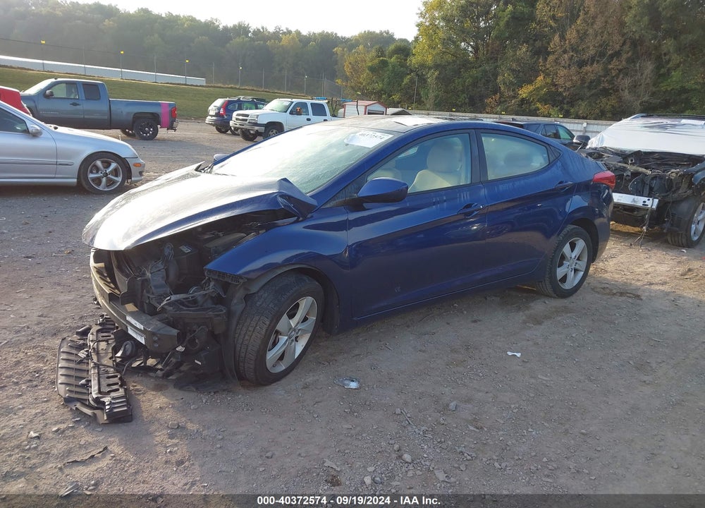 2013 HYUNDAI ELANTRA GLS VIN: KMHDH4AE0DU872684