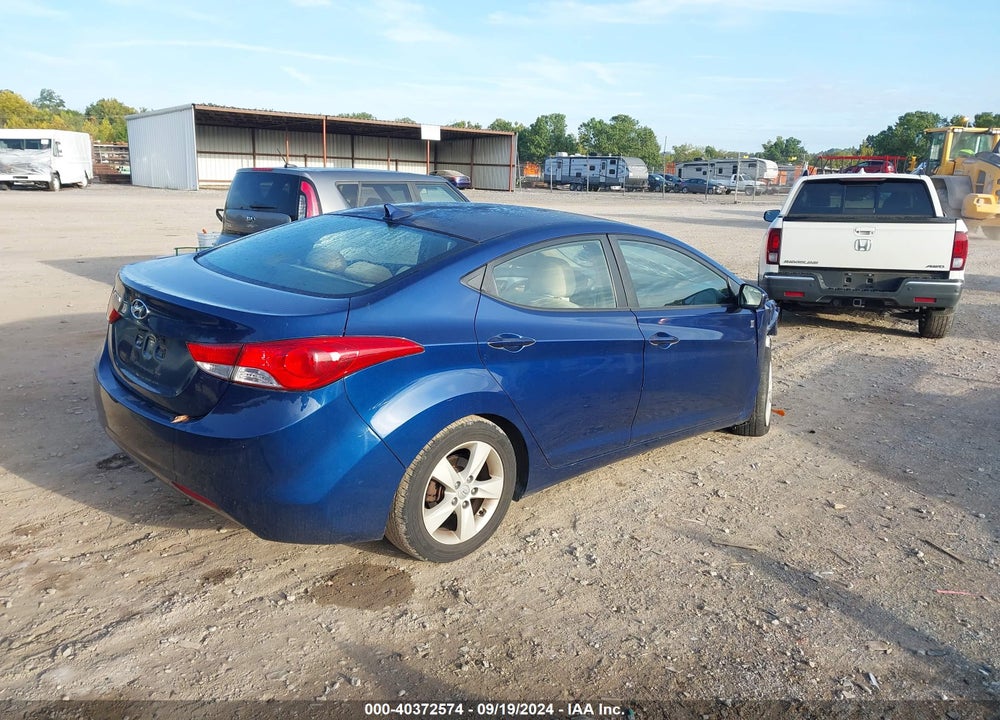 2013 HYUNDAI ELANTRA GLS VIN: KMHDH4AE0DU872684