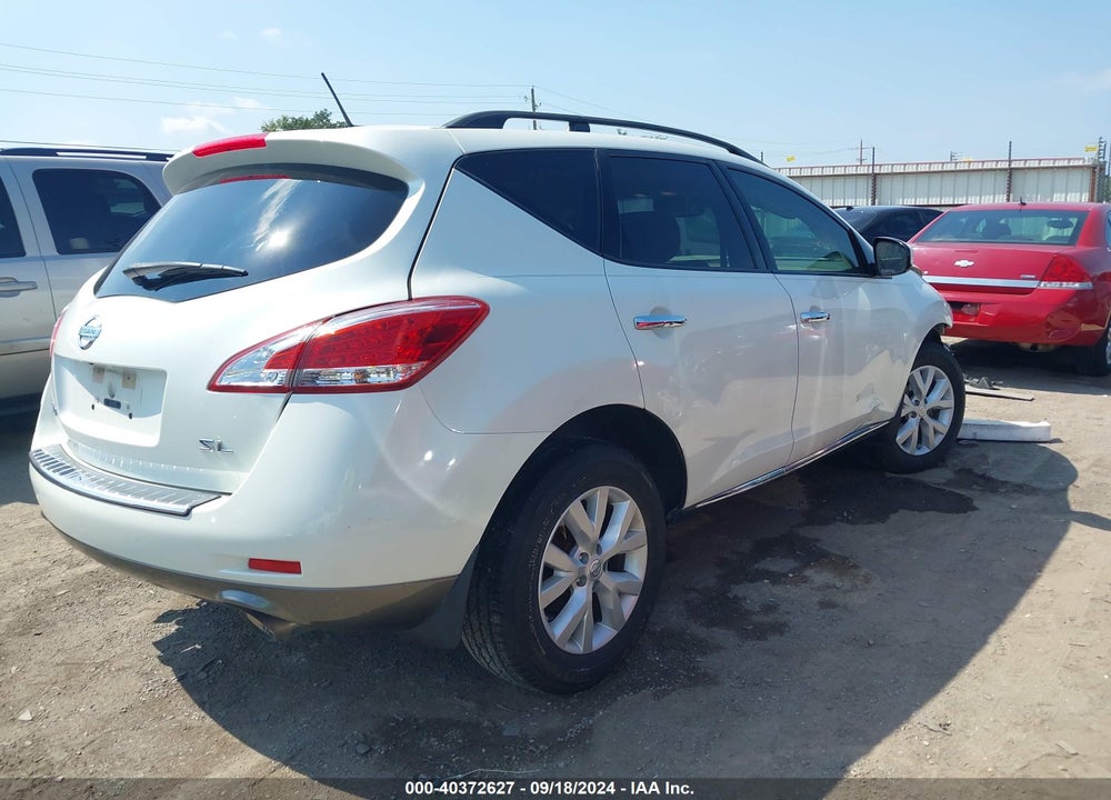 2011 NISSAN MURANO SL VIN: JN8AZ1MU1BW059513