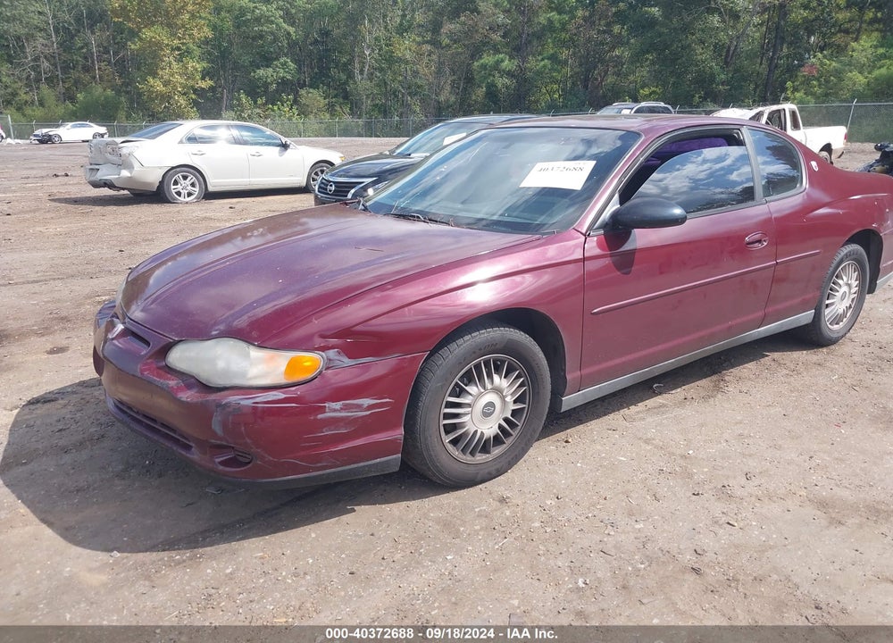 2001 CHEVROLET MONTE CARLO LS VIN: 2G1WW12E319283694