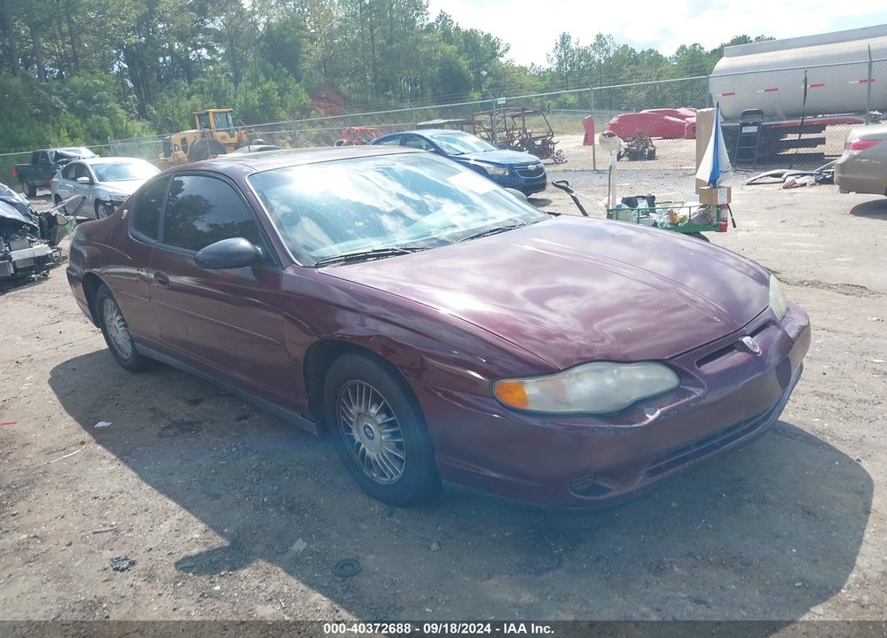 2001 CHEVROLET MONTE CARLO LS VIN: 2G1WW12E319283694