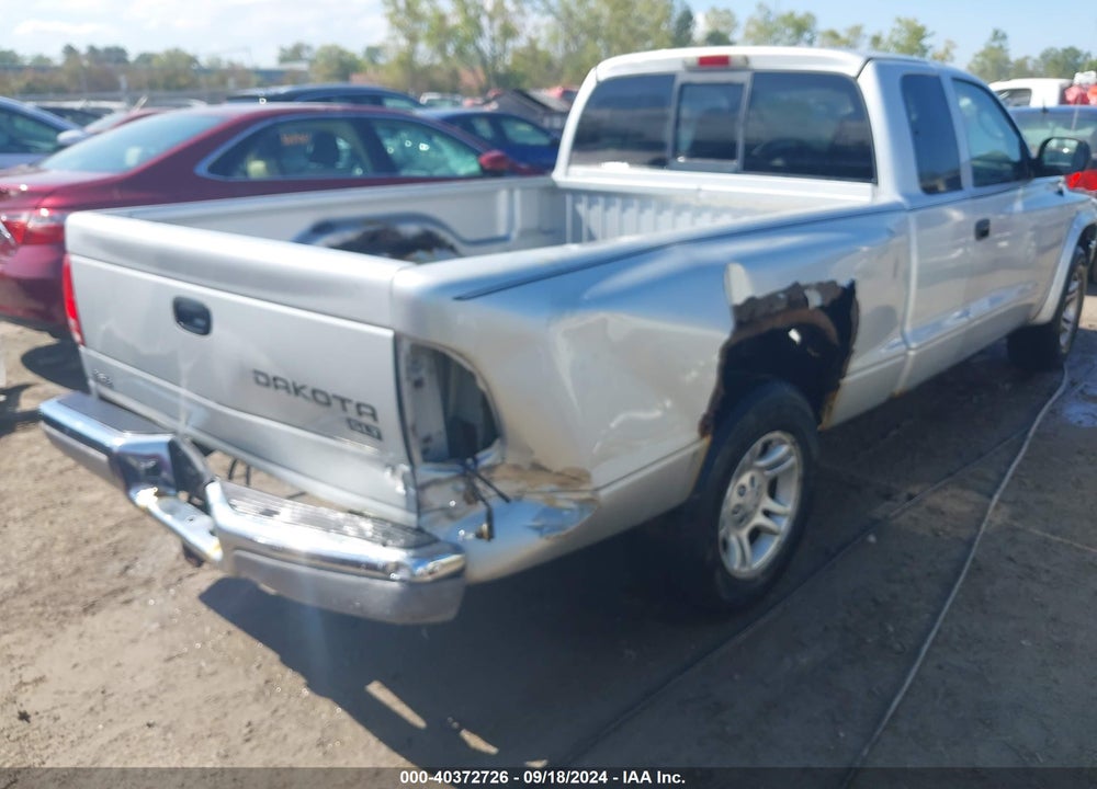 2004 DODGE DAKOTA SLT VIN: 1D7GL42K34S568190