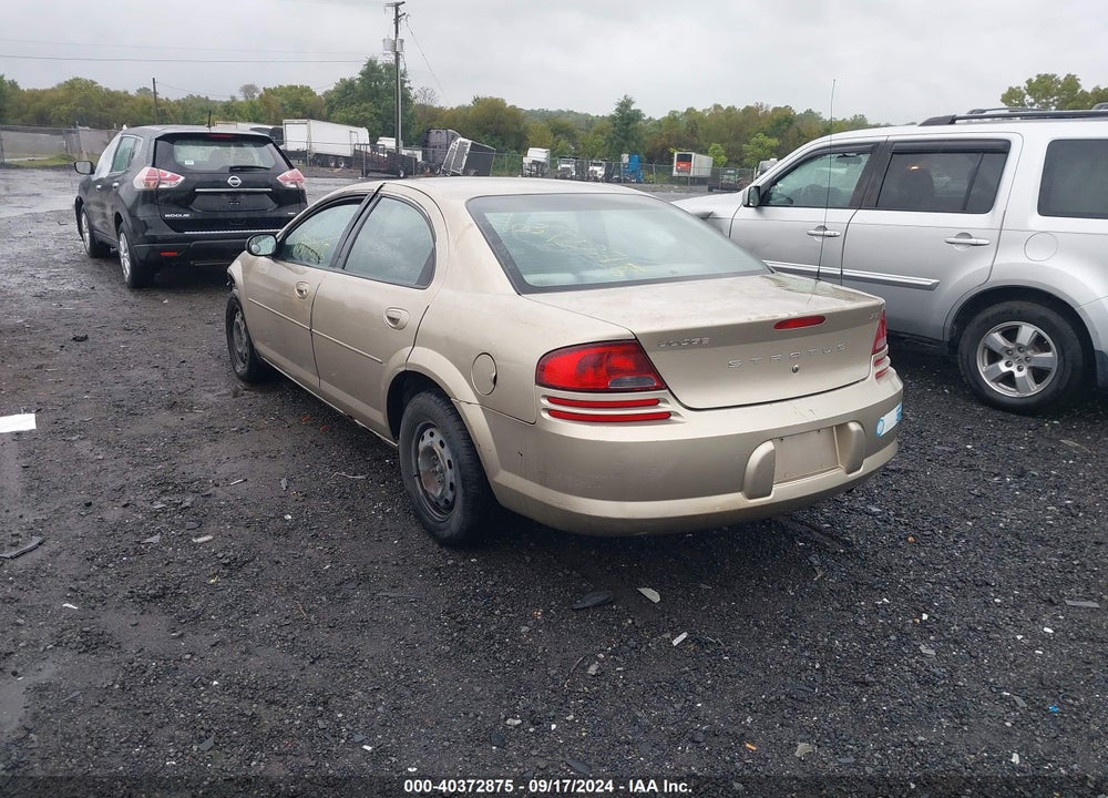 2002 DODGE STRATUS SE VIN: 1B3EL36X02N133223