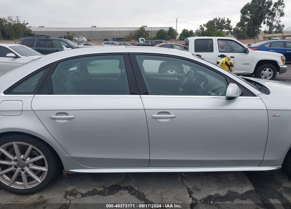 2014 AUDI A4 2.0T PREMIUM VIN: WAUFFAFL1EN043043