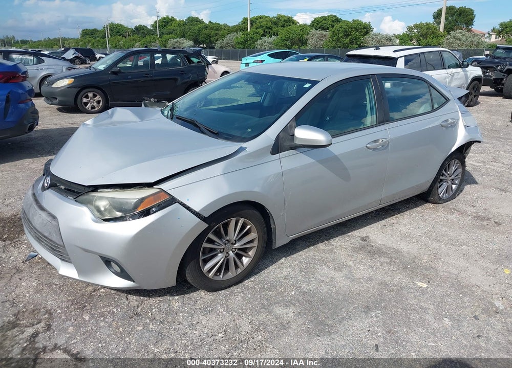 2014 TOYOTA COROLLA LE PLUS VIN: 2T1BURHE9EC153670