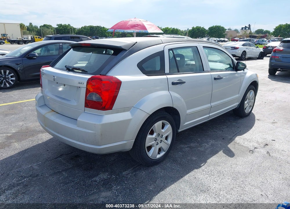 2007 DODGE CALIBER SXT VIN: 1B3HB48B37D115836