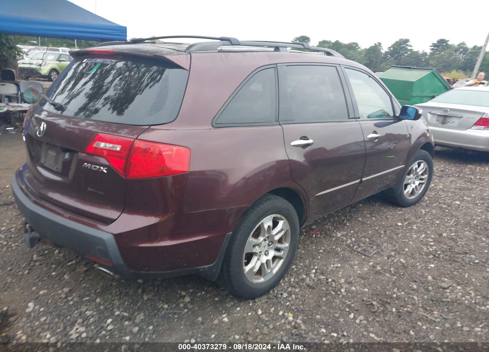 2009 ACURA MDX TECHNOLOGY PACKAGE VIN: 2HNYD28489H521478
