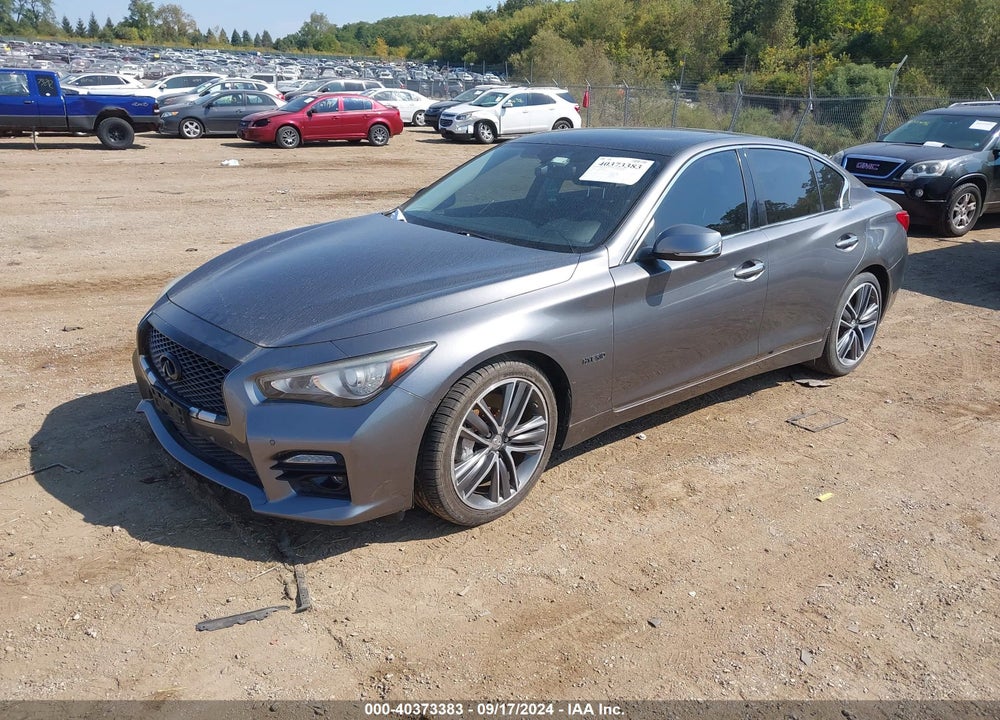 2014 INFINITI Q50 HYBRID SPORT VIN: JN1AV7AR6EM700412