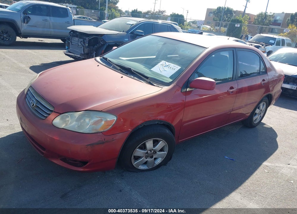 2004 TOYOTA COROLLA LE VIN: JTDBR32E142020521