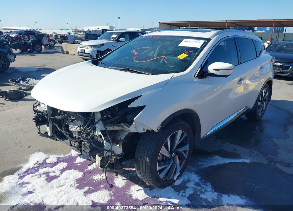2018 NISSAN MURANO PLATINUM VIN: 5N1AZ2MG6JN120754