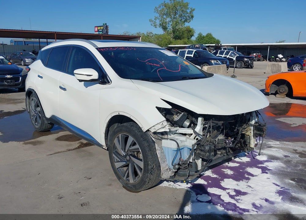 2018 NISSAN MURANO PLATINUM VIN: 5N1AZ2MG6JN120754