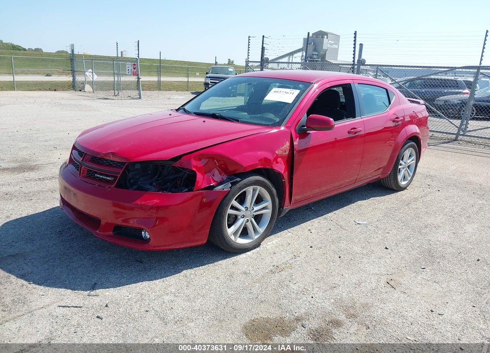 2013 DODGE AVENGER SXT VIN: 1C3CDZCB9DN611130