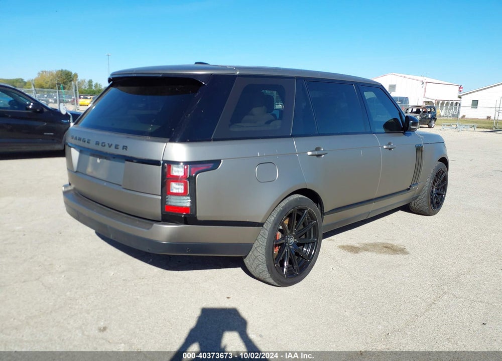 2014 LAND ROVER RANGE ROVER 5.0L V8 SUPERCHARGED VIN: SALGS3TF0EA156902