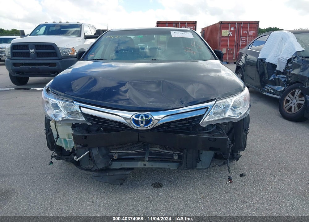 2012 TOYOTA CAMRY HYBRID XLE VIN: 4T1BD1FK7CU063343