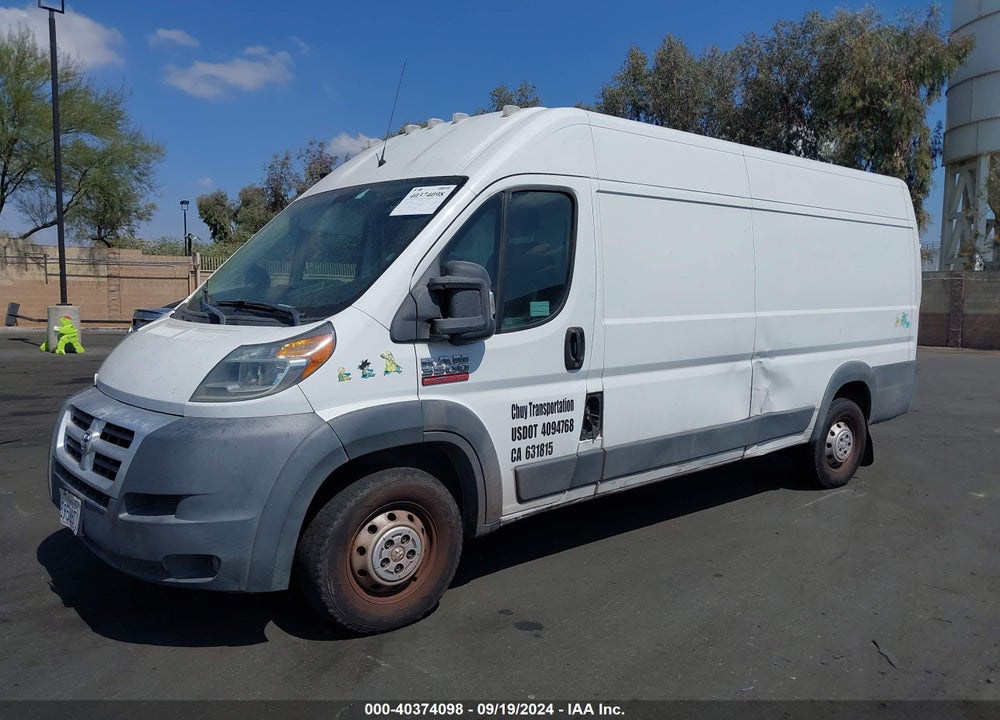 2014 RAM PROMASTER 3500 HIGH ROOF VIN: 3C6URVJG0EE128048