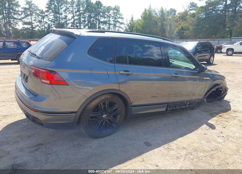 2022 VOLKSWAGEN TIGUAN 2.0T SE R-LINE BLACK VIN: 3VVCB7AX5NM132060