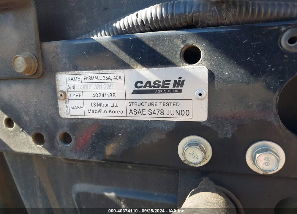 2022 CASE IH 35A VIN: 3CN000665