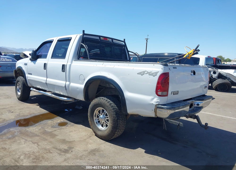 2001 FORD F-250 LARIAT/XL/XLT VIN: 1FTNW21F01EA59699