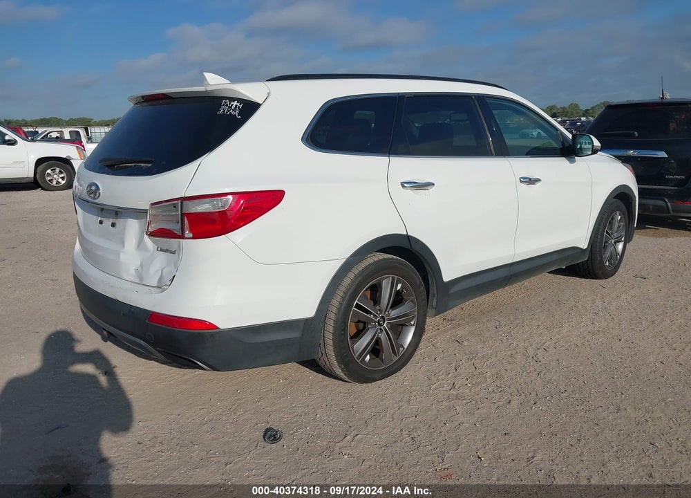 2013 HYUNDAI SANTA FE LIMITED VIN: KM8SR4HFXDU008390