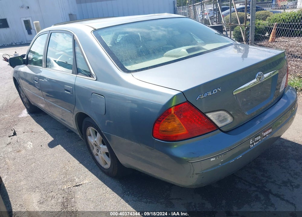 2000 TOYOTA AVALON XLS VIN: 4T1BF28B0YU033489