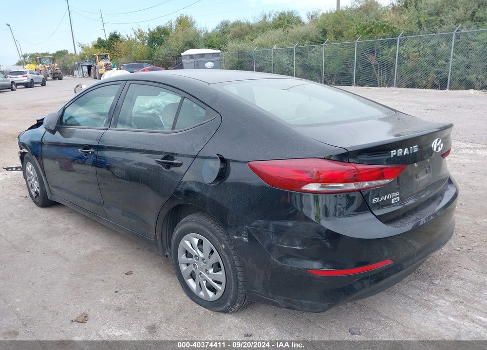 2018 HYUNDAI ELANTRA SE VIN: KMHD74LF6JU580476
