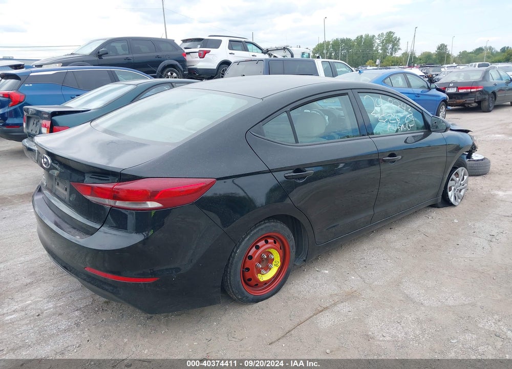 2018 HYUNDAI ELANTRA SE VIN: KMHD74LF6JU580476
