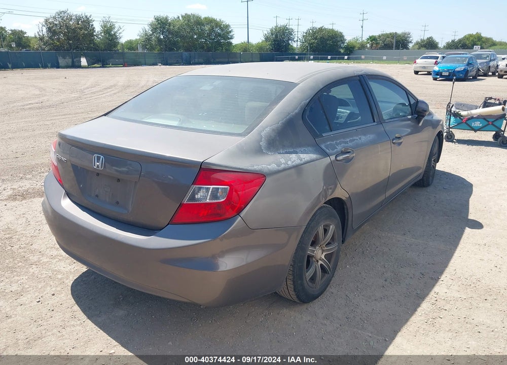 2012 HONDA CIVIC LX VIN: 2HGFB2F59CH551533