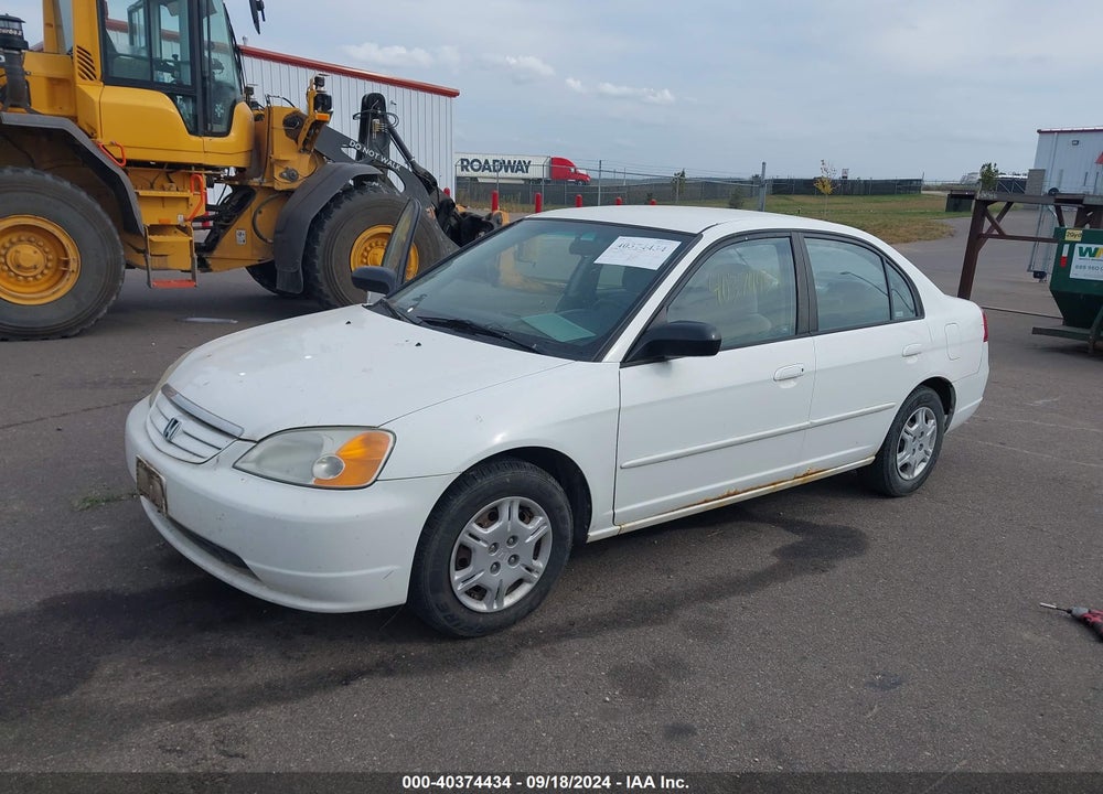 2002 HONDA CIVIC LX VIN: 1HGES16652L044550
