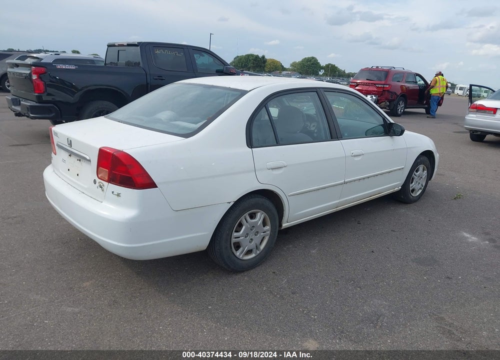 2002 HONDA CIVIC LX VIN: 1HGES16652L044550