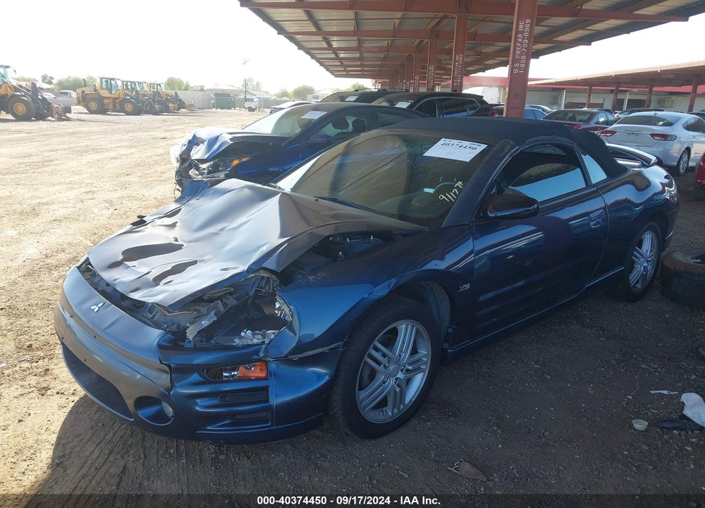 2004 MITSUBISHI ECLIPSE SPYDER GT VIN: 4A3AE55H34E048647
