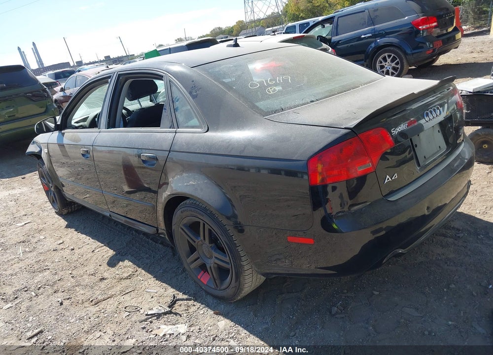 2008 AUDI A4 2.0T/2.0T SPECIAL EDITION VIN: WAUDF78E28A076119